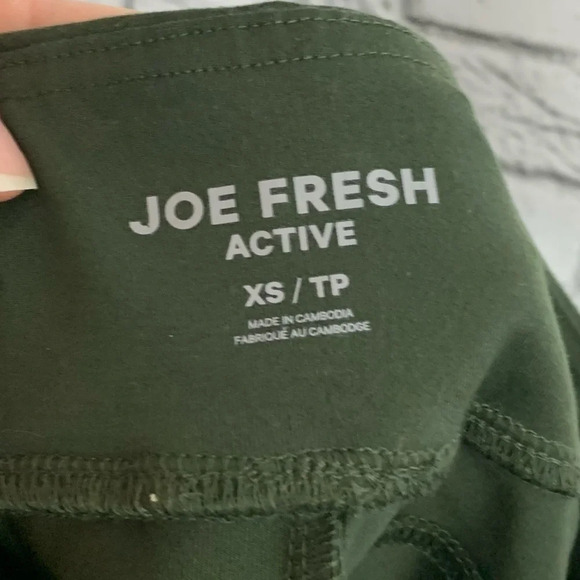 Joe Fresh Active Women’s Dark Green Athletic Utility Pant Size XS Comfort Casual - Picture 3 of 7
